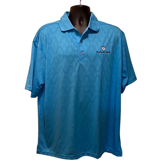 Ahead Extreme ‘Bushman Sands’ Golf Polo Shirt~Turquoise Blue~XL - Picture 1 of 7